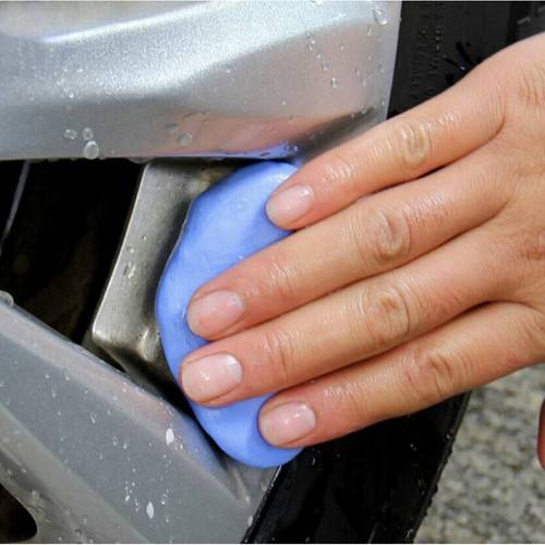 Puha és rugalmas anyagú autó tisztító gyurma – 9 cm x 6,5 cm x 1,5 cm, kék (BB-20761) (2)