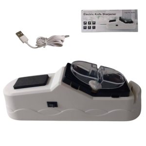 USB-ről működtethető elektromos késélező 3 finomsági fokozattal és erős műanyag házzal - 23,5 x 9 x 6,5 cm (BBV) - Image 9