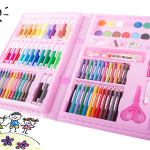 86 részes kreatív festő színező rajzkészlet - rózsaszín (BBJ) - Image 8