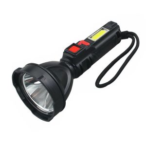 L-830 USB-ről tölthető LED zseblámpa 4 világítási móddal és kiegészítő fényforrással az oldalán (BBV) - Image 16