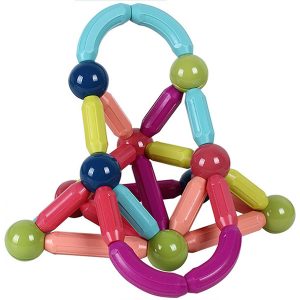 56 darabos kreatív mágneses építőkészlet - készségfejlesztő építőjáték gyerekeknek (BBJ) - Image 8