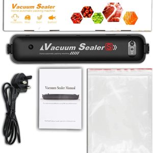 Vákuumfóliázó gép - élelmiszer tartósító vákuumcsomagoló készülék - 90W, fekete  (BBM)(BBV) - Image 6