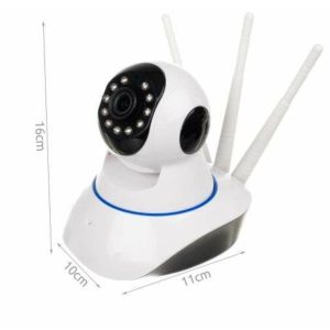 WiFi kamera beépített hang- és mozgásérzékelővel, 3 antennával - 360°-ban mozgatható (BBV) - Image 4