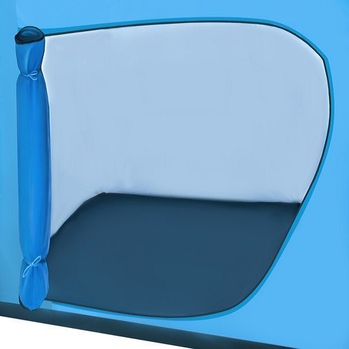 6 személyes, vízálló kemping turista sátor szúnyoghálóval és huzattal, praktikus táskában – 570 x 200 x 210cm cm (BB-12574) (1)