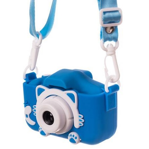 Digitális gyerek fényképezőgép cicás tokkal, szíjjal és 5 játékkal -16 GB micro SD (BB-16952) (13)