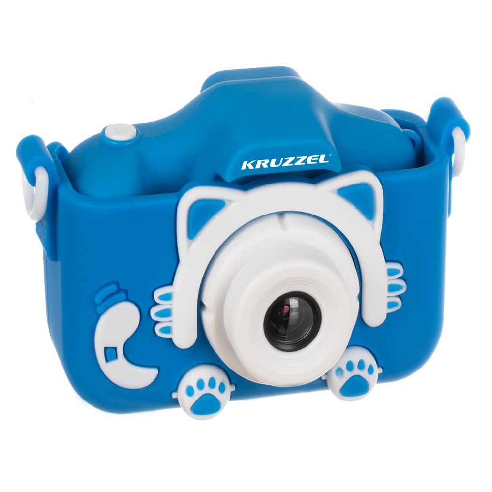 Digitális gyerek fényképezőgép cicás tokkal, szíjjal és 5 játékkal -16 GB micro SD (BB-16952) (7)