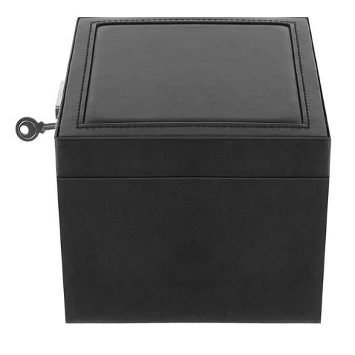 Elegáns, zárható ékszertartó doboz, ékszerrendező – 12 különböző rekesszel, fekete (BB-8898) (5)