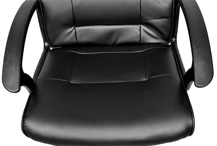 Ergonomikus öko bőrből készült irodai szék – fejtámlával, állítható magassággal – fekete (BB-8982) (10)