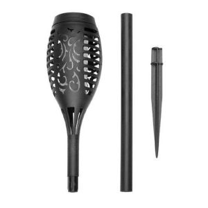 Leszúrható, napelemes, fáklya hatású dekor lámpa melegfehér fénnyel és láng mintával - 51 cm, időjárásálló -1 db (BBV) - Image 12