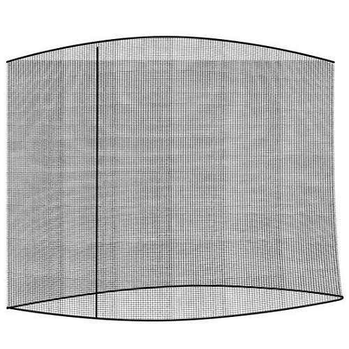Nagy méretű kerti cipzáras szúnyogháló napernyőre, súlyozott alsó résszel – 3,5 méter, fekete (BB-12268) (3)