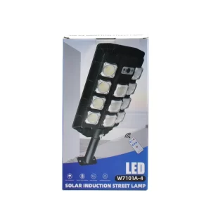 W7101A-4 nagy fényerejű mozgásérzékelő, távirányítós napelemes falilámpa - 210 W (BBD) - Image 6