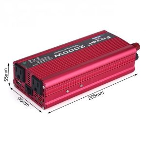 Feszültségátalakító inverter autókhoz és napelemekhez túlterhelés elleni védelemmel – 2000W (BBV) - Image 4