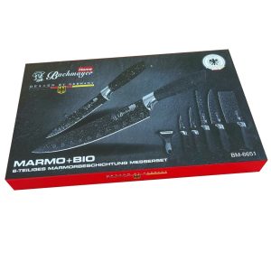 BM-6651 multifunkciós konyhai szeletelő, aprító és hámozó szett kerámia bevonattal és csúszásmentes nyéllel- pékáruhoz, húsokhoz, zöldségekhez - 6 db-os készlet (BBA) - Image 4