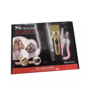 Surker SK-910 csendes működésű, akkumulátoros kisállatszőr nyíró készülék - 3-6-9-12 mm cserélhető fejekkel (BBV)(BBL) - Image 8