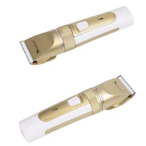 Surker SK-910 csendes működésű, akkumulátoros kisállatszőr nyíró készülék - 3-6-9-12 mm cserélhető fejekkel (BBV)(BBL) - Image 4