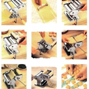 Edel HÖFF EH-5902 professszionális tészta készítő gép rozsdamentes acélból - spagetti, széles metélt, cérnametélt, ravioli készítő gép - könnyen tisztítható (BBA) - Image 7