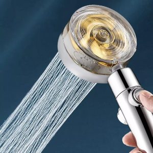 Víztakarékos turbóventilátoros masszázs zuhanyfej - 360°-ban forgatható fej (BBM) - Image 4