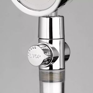 Víztakarékos turbóventilátoros masszázs zuhanyfej - 360°-ban forgatható fej (BBM) - Image 7