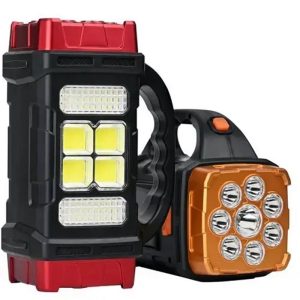 HB-1678 extra erős fényű, 108 LED-es, napelemes kézilámpa és power bank - praktikus lámpa kempingezéshez, horgászathoz, szereléshez (BBD) - Image 7