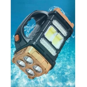 HB-2678 extra erős fényű, 62 LED-es, napelemes kézilámpa és power bank - praktikus lámpa kempingezéshez, horgászathoz, szereléshez (BBD) - Image 3