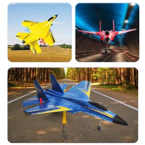 HW-33 minden irányba vezérelhető, távirányítós harci repülőgép habszivacsból - USB-ről tölthető akkumulátorral, világító lámpákkal és futóművel (BBJ) - Image 5