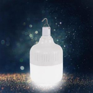 Felakasztható, USB-ről tölthető hordozható kemping lámpa - napelemmel is használható, retro égő alakú LED fényforrás (BBV) (BBD) - Image 4