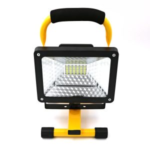 100W vízálló LED reflektor - 50.000 óra üzemidővel, tölthető akkumulátorral és 2400 lumen fényerővel (BBV) - Image 5