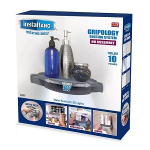 360°-ban forgatható szerelésmentes sarokpolc - zuhanyzóba, fürdőszobába, konyhába (BBM) - Image 9