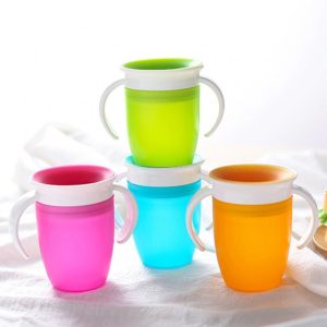 Kiboríthatatlan pohár gyerekeknek - 360°-ban forgatható, csepegés- és kiömlésmentes varázs pohár (BBM) - Image 5