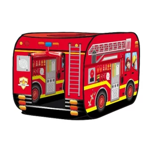 Tűzoltóautó alakú játszósátor gyerekeknek - könnyen felállítható - 112 x 70 x 70 cm (BBJ) (BBLPJ) - Image 4