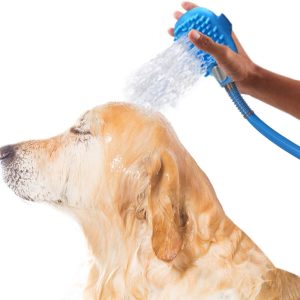 Csapra csatlakoztatható háziállat fürdető készlet - praktikus zuhanykesztyű kutyáknak, 2 méter hosszú slaggal (BBV) - Image 5