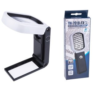 Óriás méretű nagyító beépített LED világítással, UV fénnyel és kihajtható támasztóval - 25 x nagyítás (BBKM) - Image 4