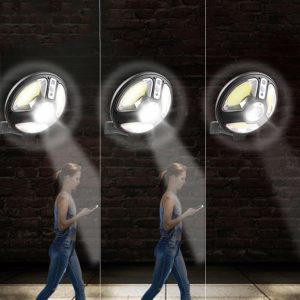 Nagy teljesítményű, mozgásérzékelős, kültéri LED fali lámpa két üzemmóddal - vízálló, távirányítós (BBD) - Image 9