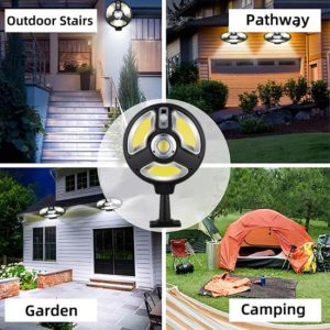 Nagy teljesítményű, mozgásérzékelős, kültéri LED fali lámpa két üzemmóddal - vízálló, távirányítós (BBD) - Image 4