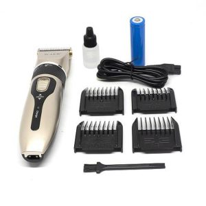 Waer x7 professzionális akkumulátoros hajvágó gép fésűvel és 4 cserélhető fejjel - extra könnyű, vezeték nélküli - 240V (BBV)