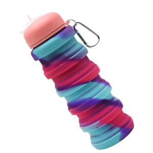 Összehajtható, 500 ml-es szilikon kulacs kiránduláshoz 80% helymegtakarítással (BBM) - Image 6