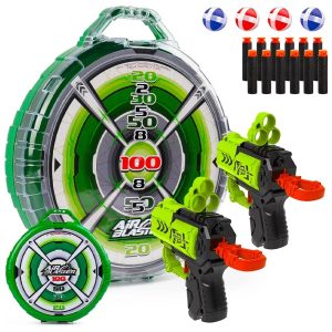 Air Blaster céllövő készlet 2 játékfegyverrel, céltáblával, és rengeteg tölténnyel (BBJH) (BBE)