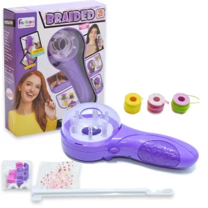 Hamis raszta tincs készítő gyerekeknek - automata, elemes játék rasztásító készülék - 1 perc alatt kibontható, kíméletes, cérnás technika (BBJ) - Image 3