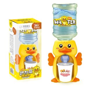 Kiskacsa formájú vízadagoló gyerekeknek - mechanikusan működő mini italadagoló papír poharakkal (BBJ) - Image 1