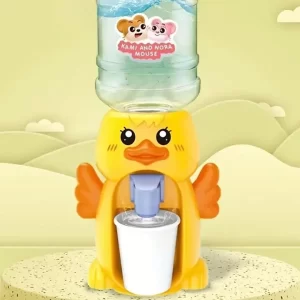 Kiskacsa formájú vízadagoló gyerekeknek - mechanikusan működő mini italadagoló papír poharakkal (BBJ) - Image 7