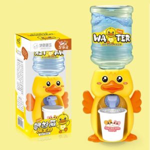 Kiskacsa formájú vízadagoló gyerekeknek - mechanikusan működő mini italadagoló papír poharakkal (BBJ) - Image 5