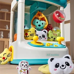 Mini markológép kihalászható plüssállatokkal - zenélő, világító játékgép gyerekeknek (BBJ) - Image 6