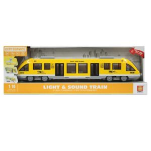 43 cm hosszú lendkerekes játék vonat élethű hanghatásokkal, nyitható ajtókkal és világító utastérrel (BBJ) - Image 7