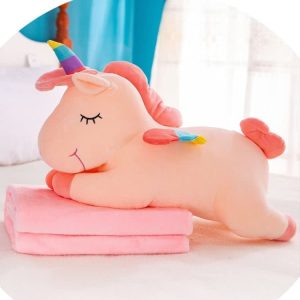 Nagy méretű plüss unikornis - pihe-puha rózsaszín egyszarvú - 40 cm (BBJ) (BBE) - Image 6