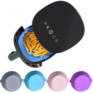 Air fryerbe helyezhető szilikon sütőkosár - 16 cm-es, könnyen tisztítható, többször használható szilikon betét - 1 db (BBM) - Image 7