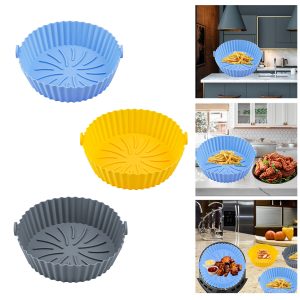 Air fryerbe helyezhető szilikon sütőkosár - 16 cm-es, könnyen tisztítható, többször használható szilikon betét - 1 db (BBM) - Image 8