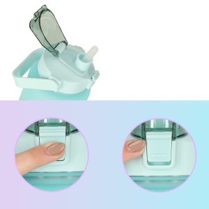 Havita 3in1 motivációs kulacs szett 2L/900ML/300 ML - Rózsaszín-kék - Image 5