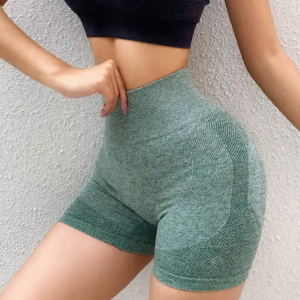 Alakformáló női rövid sportnadrág - magasderekú egyméretes rugalmas edzőnadrág (BBM) - Image 7