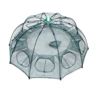 Automatikusan kinyíló, strapabíró csalihal illetve törpeharcsa csapda sűrűn fonott hálóból - 90 x 90 x 35 cm (BBL) - Image 11