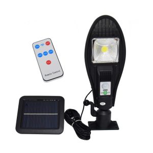 SOL1 Távirányítós, napelemes falra szerelhető kültéri lámpa - 100W (JX-258) (BBL) - Image 10